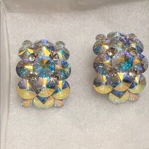 Elegant Crystal Cluster Earrings